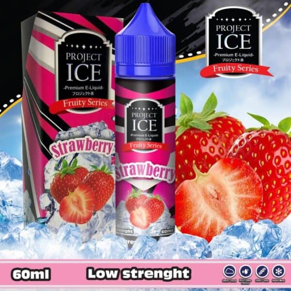Project ice Strawberry Free base60ml